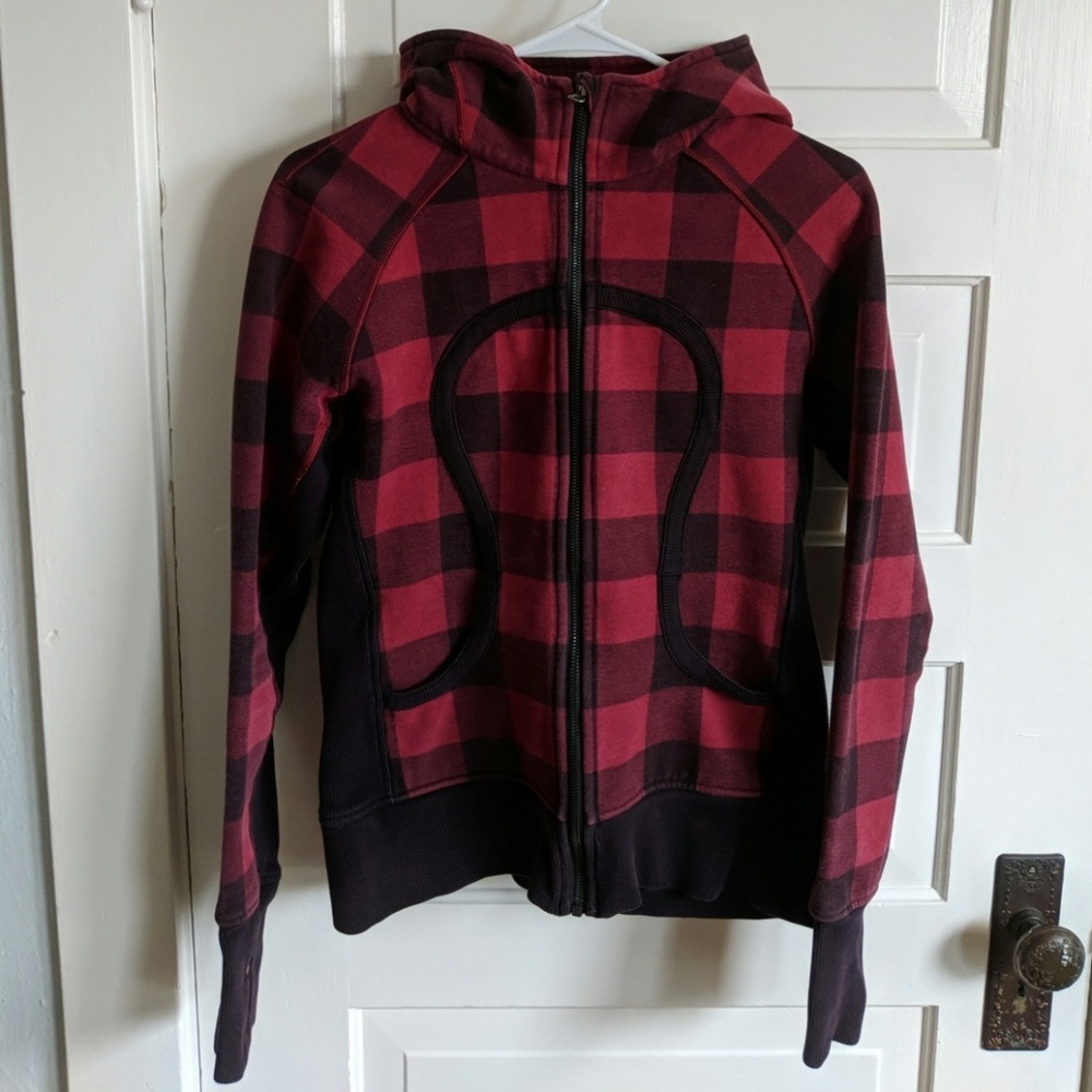 Lululemon Plaid Scuba Hoodie